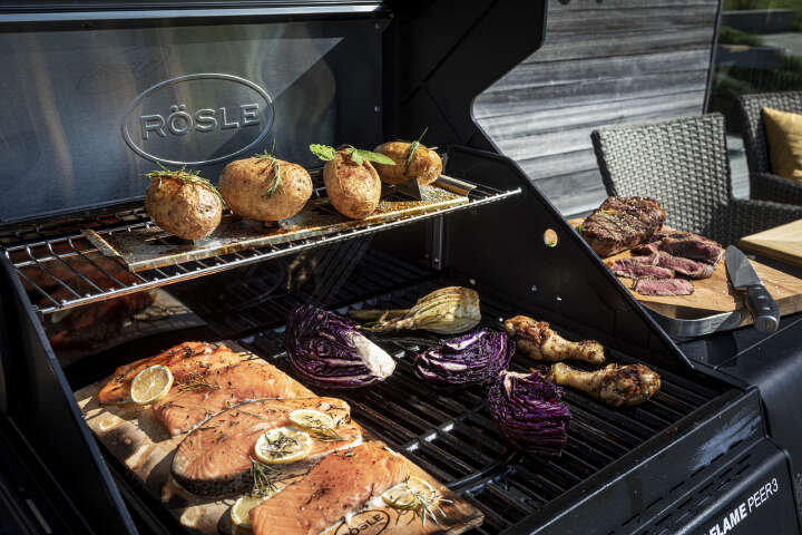 RÖSLE Gasgrill ALLFLAME Peer 3 50mbar